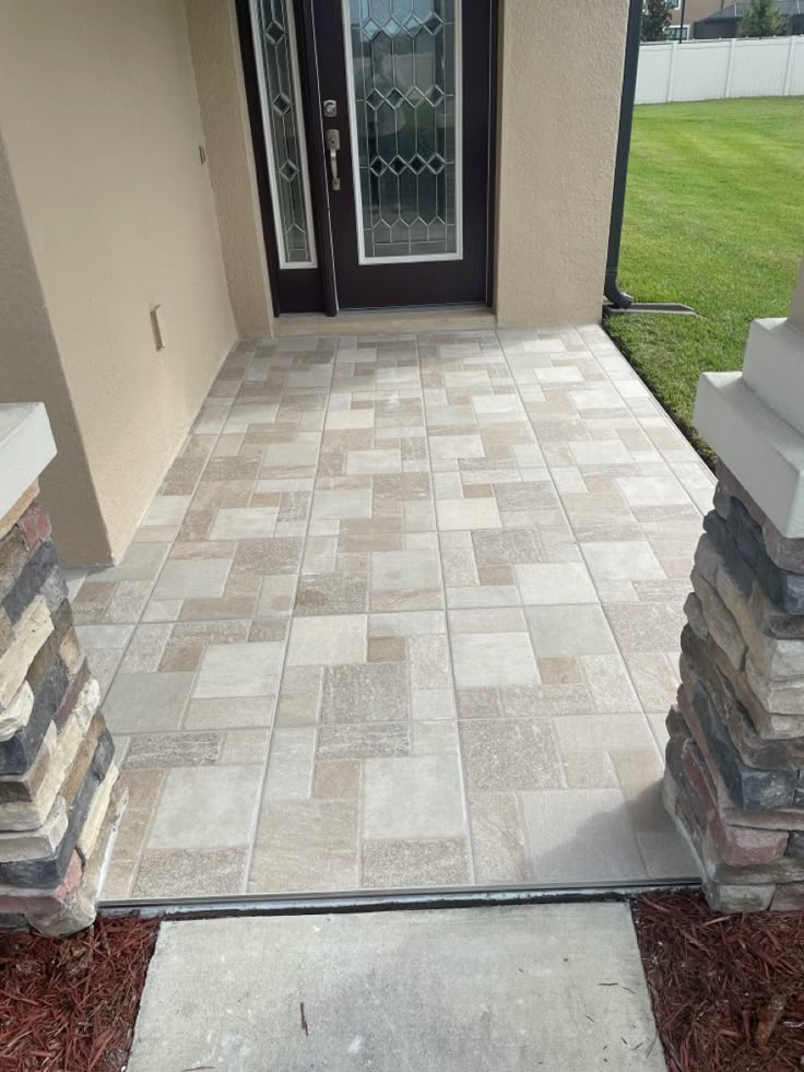 Home front porch tile